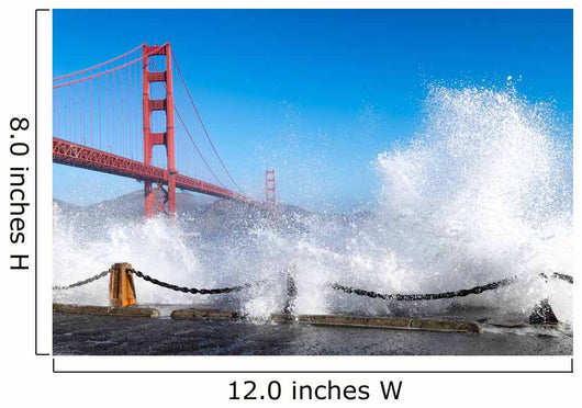 Dramatic Golden Gate Bridge Wall Decal