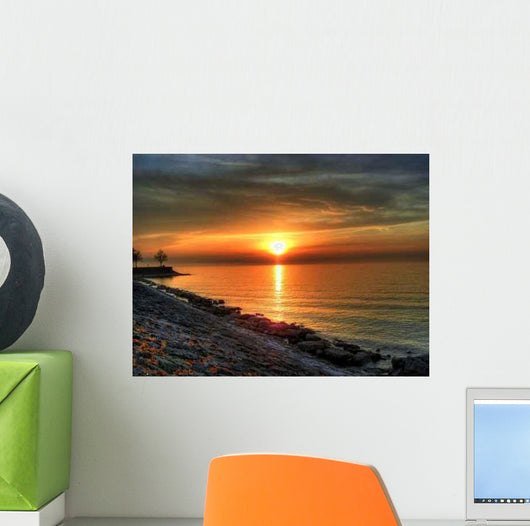 Sunset Lake Constance Wall Decal