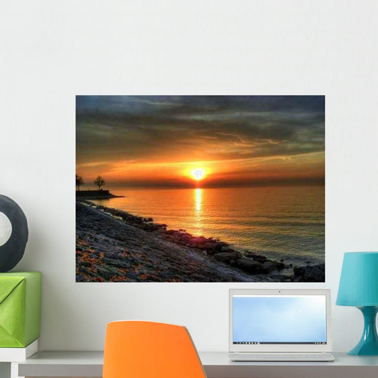 Sunset Lake Constance Wall Decal