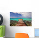 Tahiti Beach Pier Wall Decal