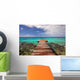 Tahiti Beach Pier Wall Decal