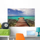 Tahiti Beach Pier Wall Decal