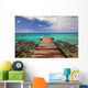 Tahiti Beach Pier Wall Decal