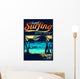 Tropical Surfing Hawaiian Surf Wall Decal