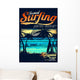 Tropical Surfing Hawaiian Surf Wall Decal