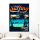 Tropical Surfing Hawaiian Surf Wall Decal