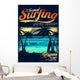 Tropical Surfing Hawaiian Surf Wall Decal
