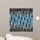 Blue Black Tiles Wall Decal