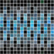 Blue Black Tiles Wall Decal