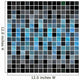Blue Black Tiles Wall Decal
