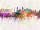 Watercolor Mexico City Wall Decal