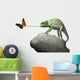 Chameleon and Butterfly Wall Decal