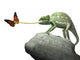 Chameleon and Butterfly Wall Decal