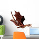 Swooping Red Dragon Wall Decal