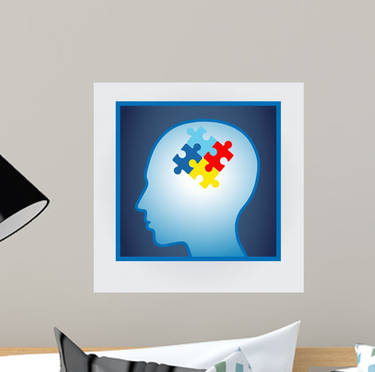Vector Illustration Head Profile Wall Decal