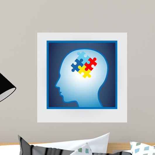 Vector Illustration Head Profile Wall Decal