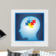 Vector Illustration Head Profile Wall Decal