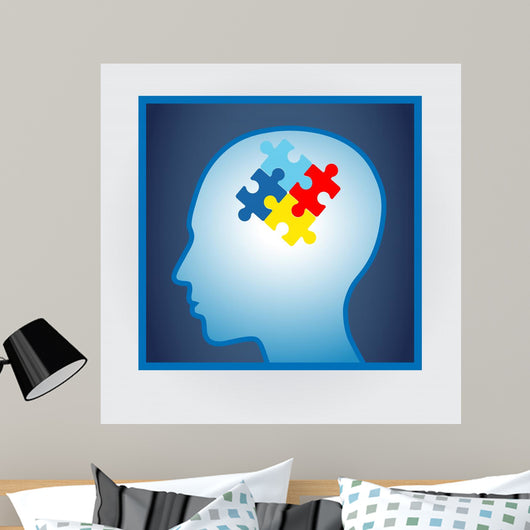 Vector Illustration Head Profile Wall Decal