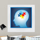 Vector Illustration Head Profile Wall Decal