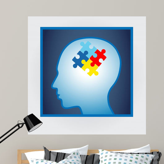 Vector Illustration Head Profile Wall Decal