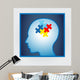 Vector Illustration Head Profile Wall Decal