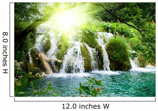Waterfall Deep Forest Wall Decal