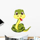 Cute Baby Snake Cartoon Wall Decal