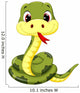 Cute Baby Snake Cartoon Wall Decal