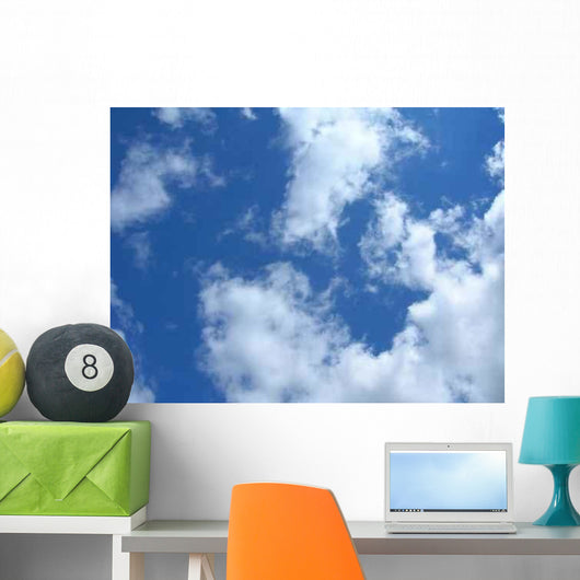 Cloudy Blue Sky Wall Decal