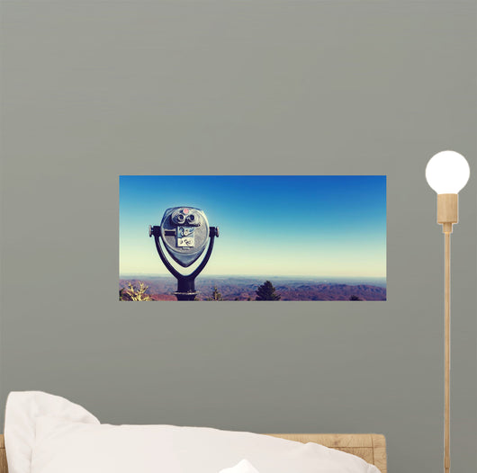 Coin-operated Binoculars Looking out Wall Decal