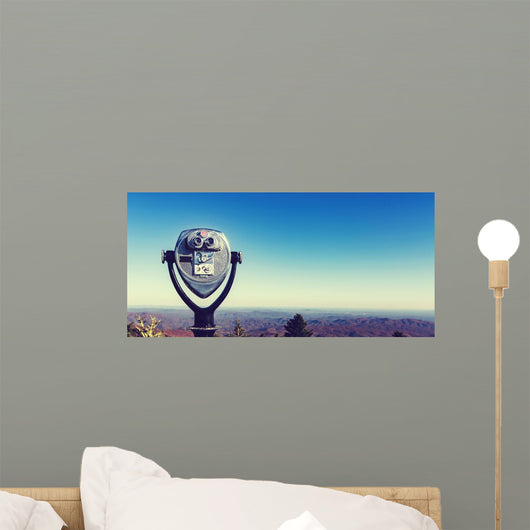 Coin-operated Binoculars Looking out Wall Decal