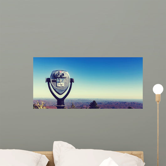 Coin-operated Binoculars Looking out Wall Decal