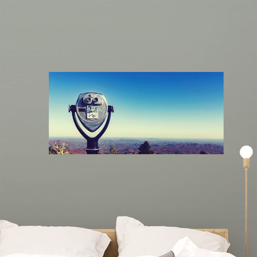 Coin-operated Binoculars Looking out Wall Decal
