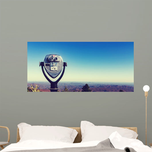 Coin-operated Binoculars Looking out Wall Decal