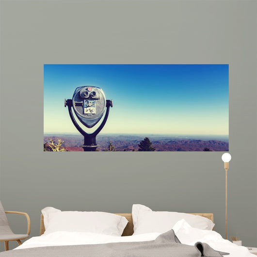 Coin-operated Binoculars Looking out Wall Decal