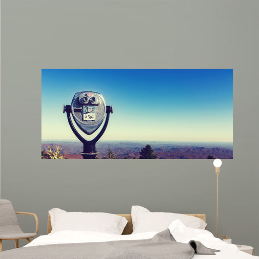 Coin-operated Binoculars Looking out Wall Decal
