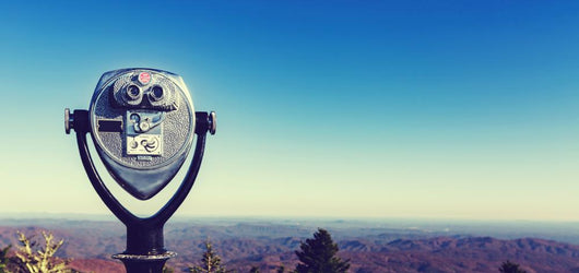 Coin-operated Binoculars Looking out Wall Decal