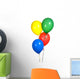 Primary Colored Party Balloons Wall Decal