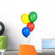 Primary Colored Party Balloons Wall Decal