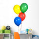 Primary Colored Party Balloons Wall Decal