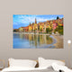Colorful Medieval Town Menton Wall Decal