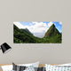 Valley between Pitons Wall Decal