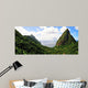 Valley between Pitons Wall Decal