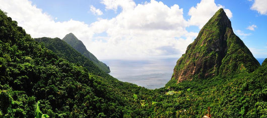 Valley between Pitons Wall Decal
