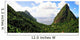 Valley between Pitons Wall Decal