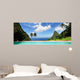 Saint Lucia Paradise Island Wall Decal Panoramic Wall Decal