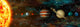Solar System Planets Wall Decal Panoramic Wall Decal