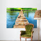 Old Wooden Bridge through Wall Decal