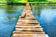 Old Wooden Bridge through Wall Decal