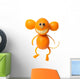 Orange Rind Monkey Wall Decal